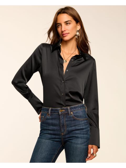 RAMY BROOK Victoria Silk Button Down Blouse