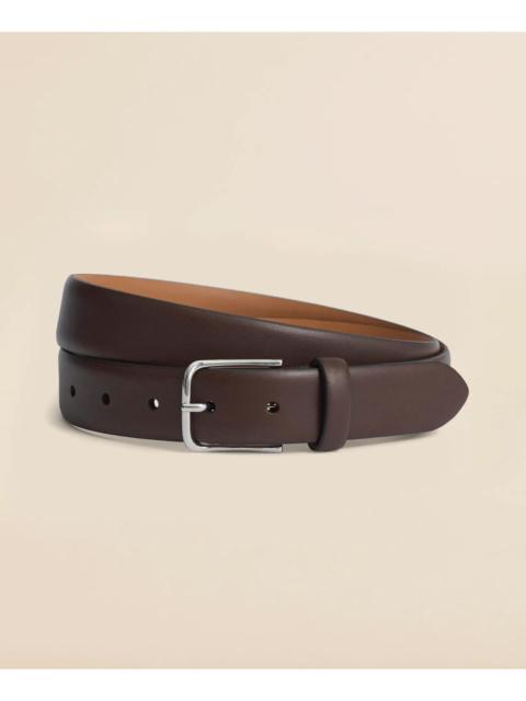 Brooks Brothers Leather Feather Edge Belt