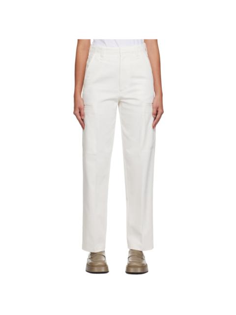 White Welt Pocket Trousers