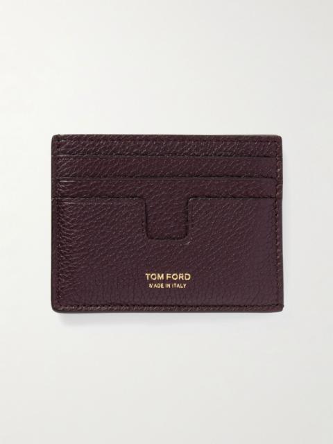 TOM FORD Full-Grain Leather Cardholder Red