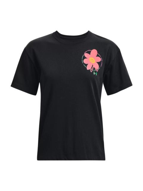 Under Armour (WMNS) Under Armour Bloom Heavyweight T-shirt 'Black' 1376472-001