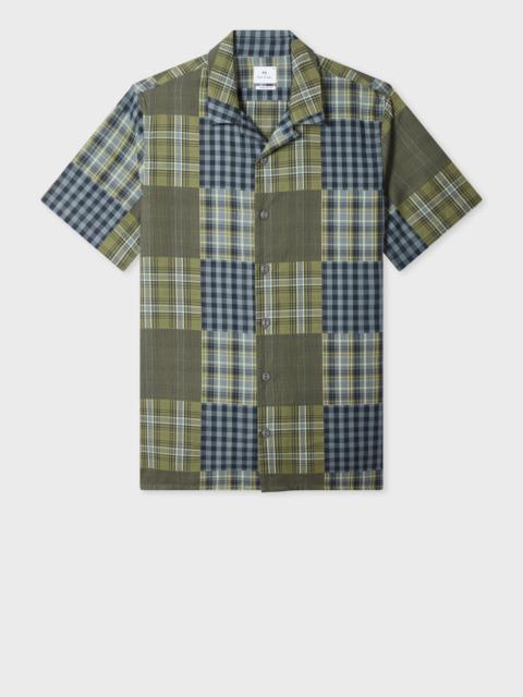 Paul Smith Regular-Fit Green Patchwork Check Shirt