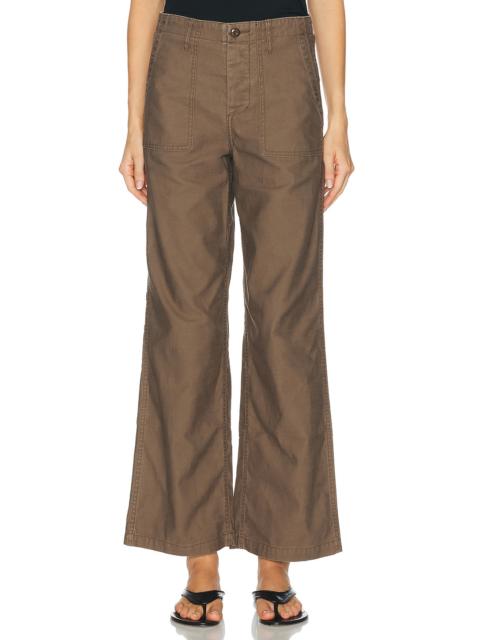 ÉTERNE Banjo Slub Cotton Sateen Pant