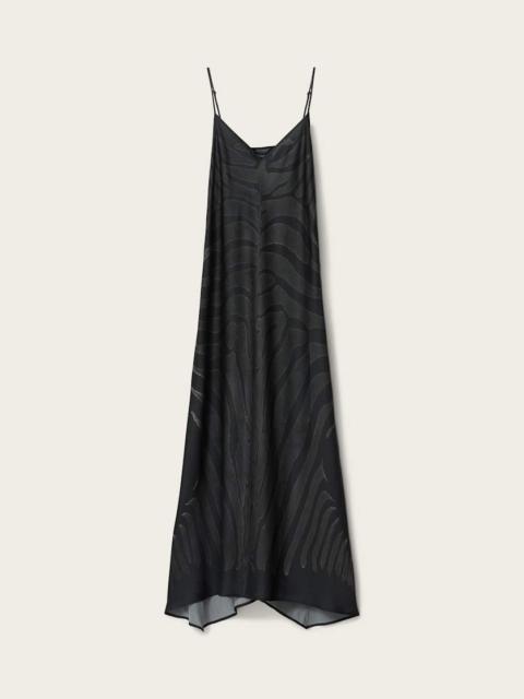 ALLSAINTS LEONA V-NECK MAXI SLIP DRESS