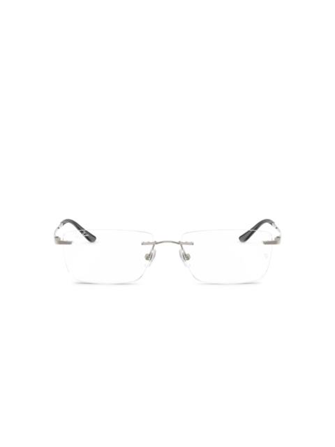 Ray-Ban rimless glasses
