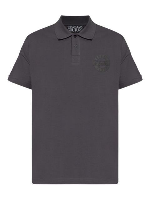 VERSACE JEANS COUTURE logo cotton polo shirt