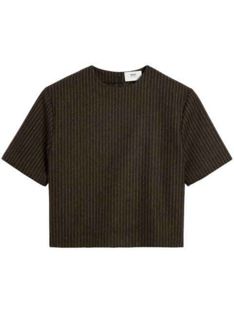 AMI Paris striped wool top