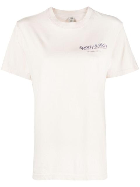 Sporty & Rich logo-print cotton T-shirt