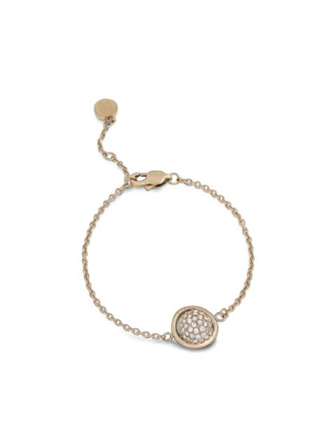 FURLA crystal-embellished orb-pendant bracelet