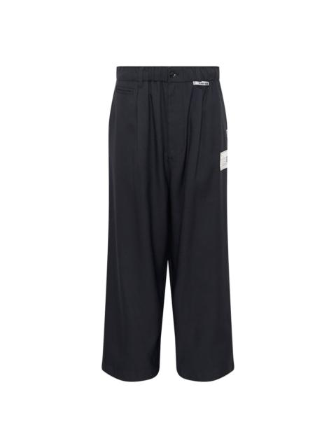 Maison MIHARAYASUHIRO Layered Twill Wide-Leg Pants