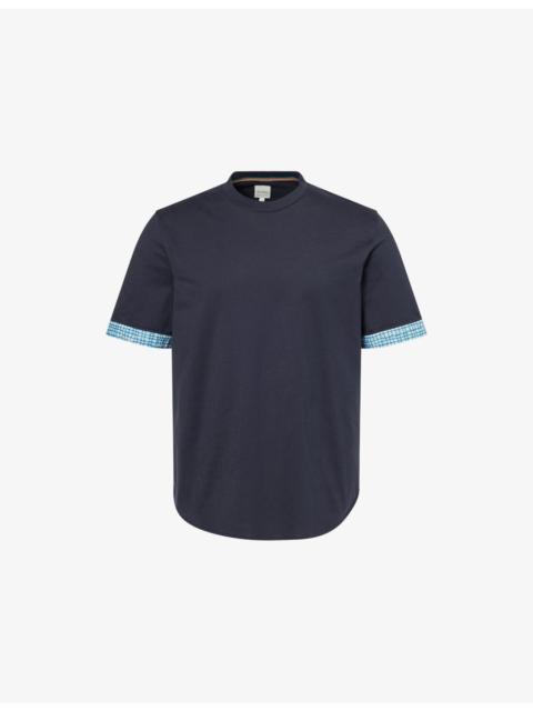 Paul Smith Crewneck Contrasting-Cuff Cotton T-shirt