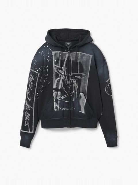 Marc Jacobs FUTURA X MARC JACOBS OVERSIZED ZIP HOODIE