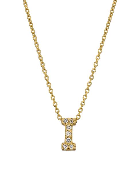ROBERTO COIN Women's Tiny Treasures Diamond & 18K Yellow Gold Initial Necklace - Initial I