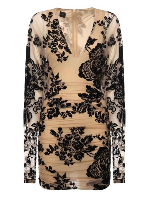 PINKO floral-pattern mini dress