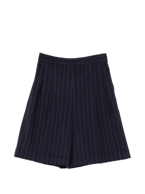 Max Mara Studio Max Mara Studio Mstere Pinstripe Shorts