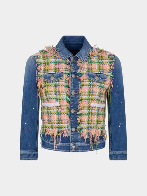 DSQUARED2 MEDIUM SPOTS WASH JEANS JACKET