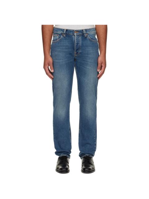Nudie Jeans Blue Solid Ollie Jeans