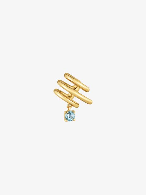 TOUS Earcuff with 18kt gold vermeil and topaz TOUS Lio