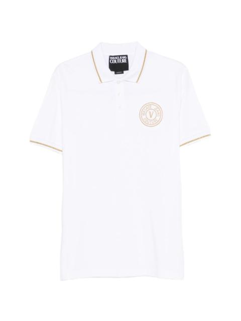VERSACE JEANS COUTURE logo-print polo shirt
