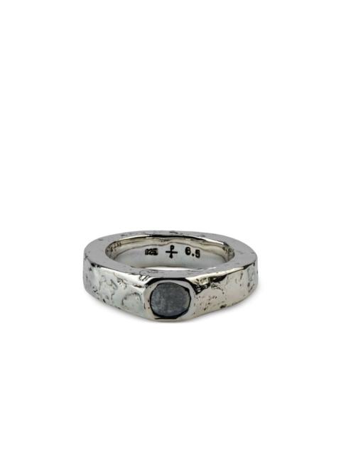 Parts of Four sterling silver Sistema diamond ring