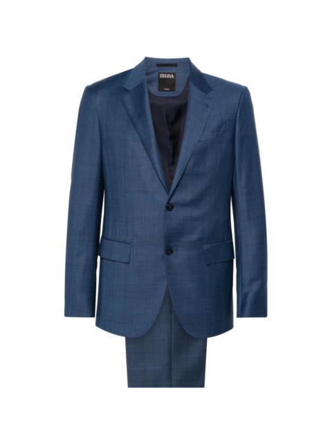 ZEGNA plaid-check single-breasted suit