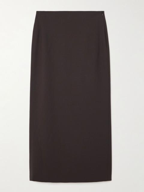 Brunello Cucinelli Wool-blend midi skirt Brown