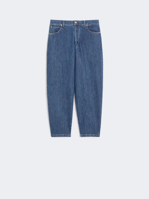 'S Max Mara Cotton denim candle-leg jeans - MIDNIGHTBLUE