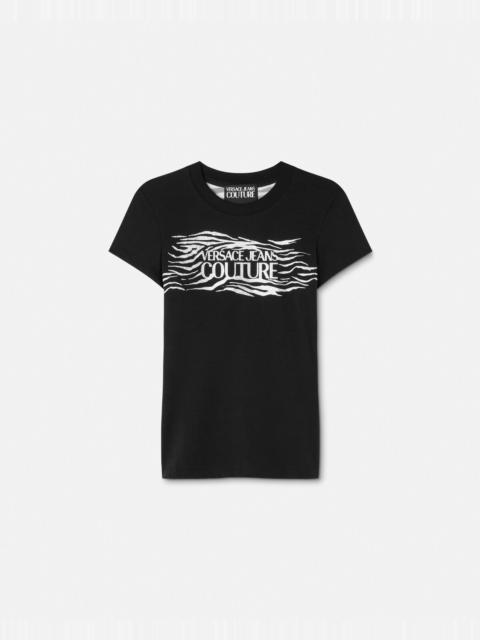VERSACE JEANS COUTURE Crystal Zebra T-Shirt