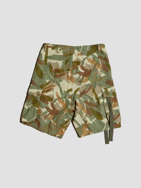 Nigel Cabourn Liam Gallagher x Nigel Cabourn - Cotton/Linen Bush Shorts (Reinterpreted Military Pattern)