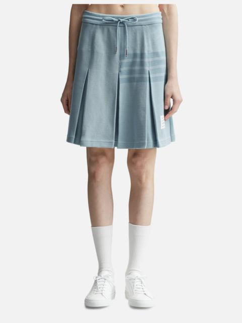 Thom Browne BOX PLEAT SKIRT IN DOUBLE FACE KNIT