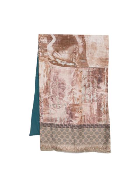 Pierre-Louis Mascia printed border scarf