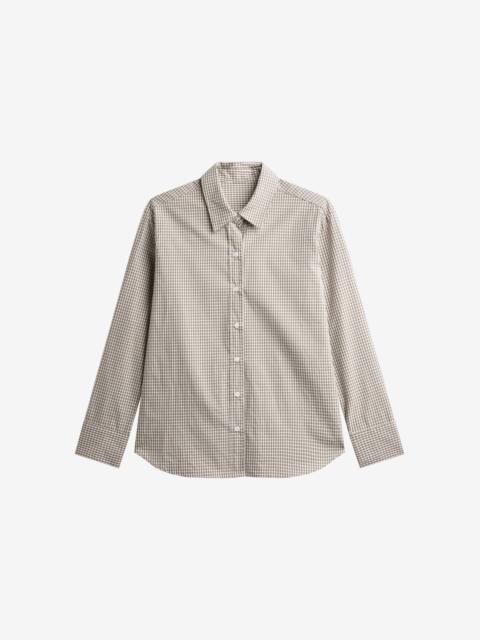 The Frankie Shop Odemira Shirt - Beige Plaid