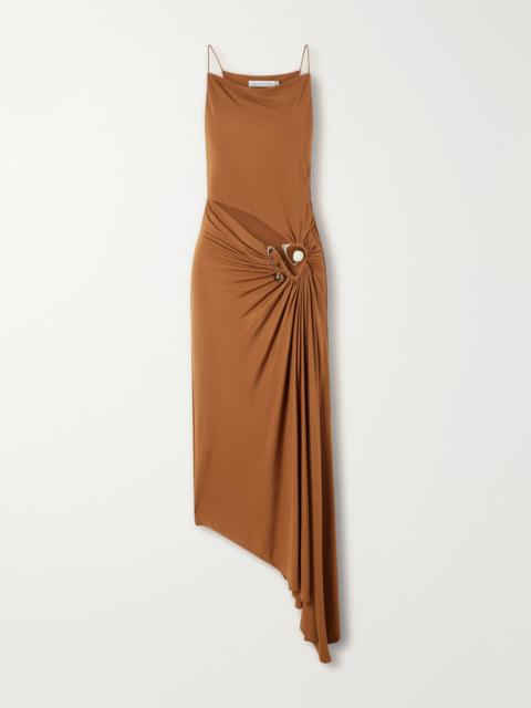 CHRISTOPHER ESBER Veer Crystal-embellished Draped Jersey Midi Dress
