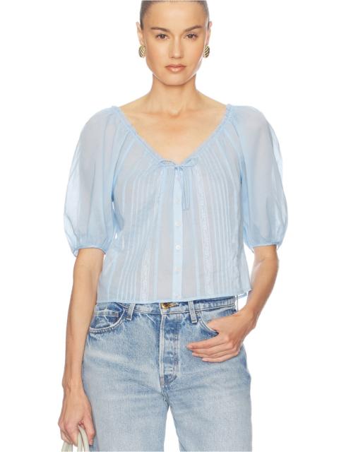 HELSA Voile Peasant Blouse