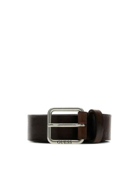 GUESS USA logo genuine leather belt