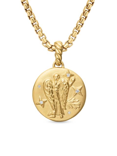 DAVID YURMAN Women's Zodiac Amulet in 18K Yellow Gold with Diamonds - Virgo