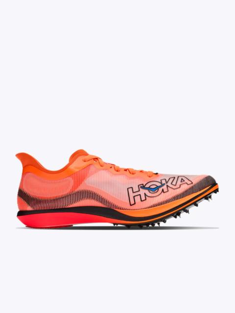 HOKA Cielo FlyX Lite Shoes in Neon Tangerine/Neon Flame