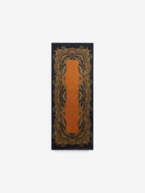 Etro wool, cashmere and silk scarf with Paisley motif