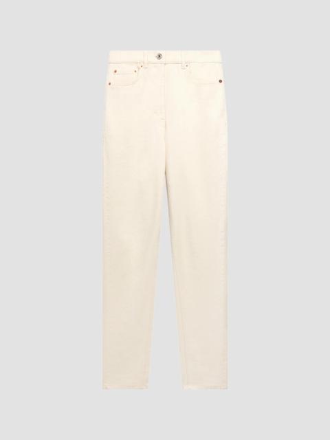 Another Tomorrow Women's Slim Denim Jeans - Ecru