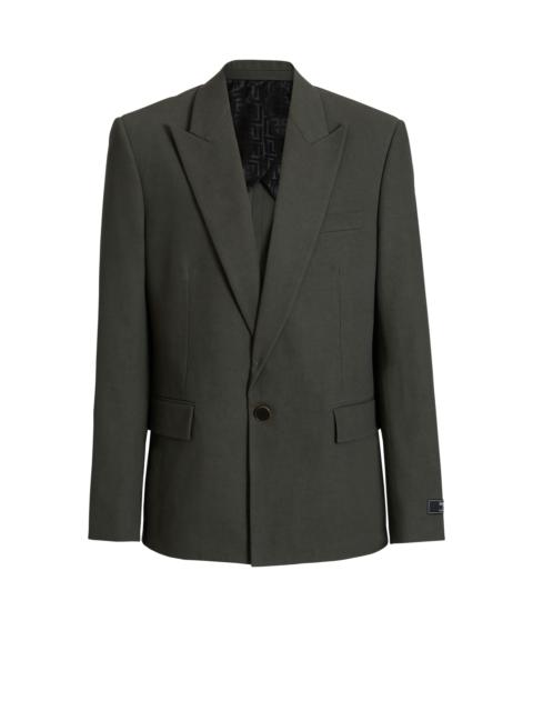 Balmain Cotton twill 1-button jacket