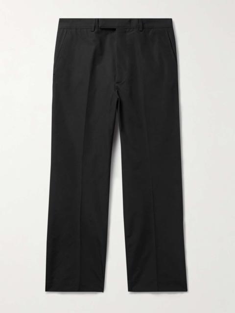 GUCCI Straight-Leg Cropped Cotton-Blend Trousers