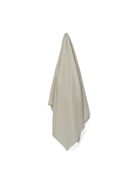 BOSS monogram-jacquard scarf
