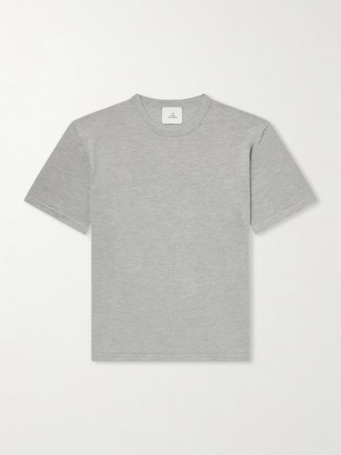 The Elder Statesman Lenny Ribbed Wool, Silk and Linen-Blend T-Shirt