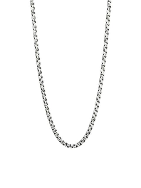 DAVID YURMAN Men's The Chain Collection Sterling Silver Small Double Box Chain Necklace - Silver