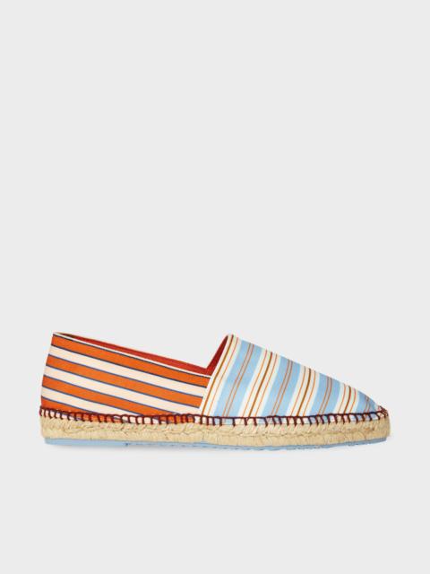 Paul Smith Blue and Red 'Mix Up Stripe' Espadrilles