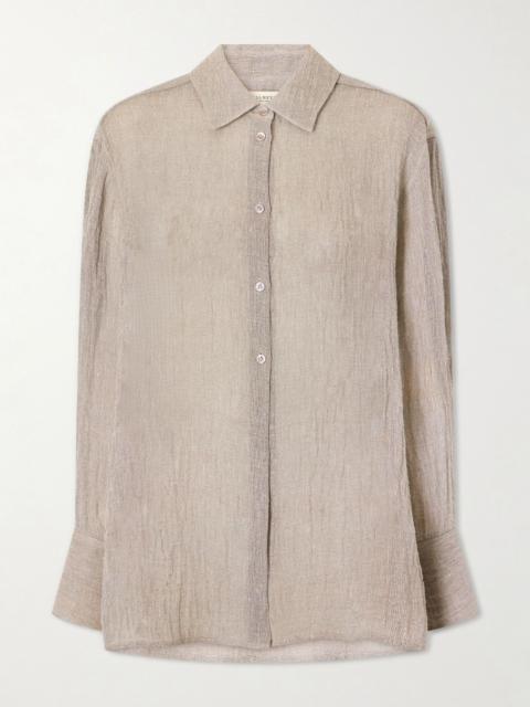 KALLMEYER Mollie linen-blend shirt Light gray