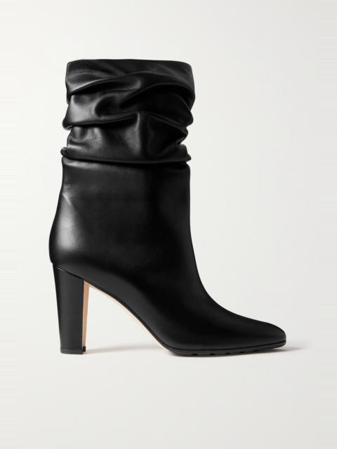 Manolo Blahnik Calasso 90 leather ankle boots