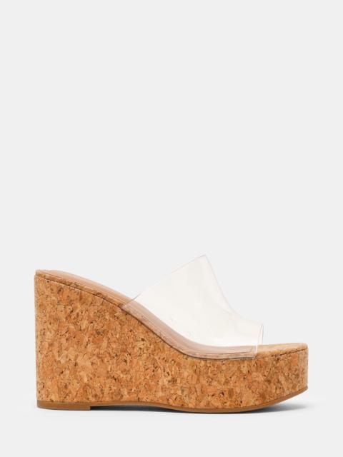 STEVE MADDEN CASSI CORK CLEAR