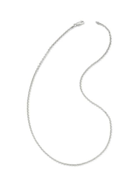 KENDRA SCOTT Axel 20" Chain Necklace in Oxidized Sterling Silver
