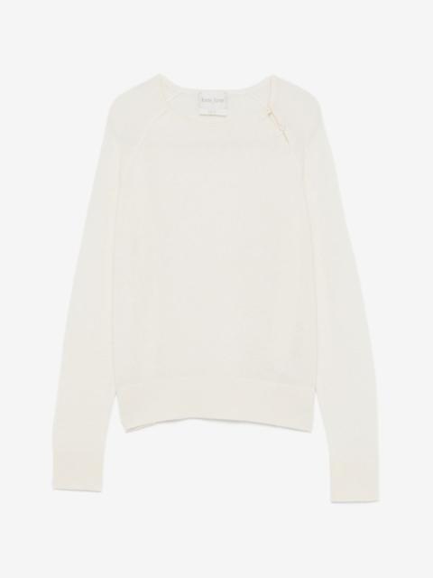 forte_forte button-detail raglan-sleeve sweater